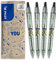 PILOT - Pack of 4 B2P ECOBALL 1mm - Gel ink roller ball pen - Medium - Begreen - Black