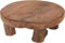 Galvog® Mini Teak Wood Table Display Stand | Decorative Round Plant Holder Flower Pot Riser