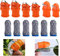 IMAGINE 12 Stück Gartenarbeit Silikon Daumenmesser Erntewerkzeug Finger Pflanze Obst Ernte Messer Separator Gartenwerkzeug