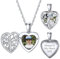 Supcare Herz Medaillons für Damen Baum des Lebens Medaillon zum Öffnen für Bilder S925 Foto Text Gravur Halskette mit Anhänger Amulett Locket Personalisiert Modeschmuck für Frauen Mädchen
