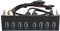 USB 3.0 Front Panel,USB 3.0 HUB 8 Ports Frontpanel, 19Pin 8Port Hub Frontplatte Front Panel Optisches Laufwerk Erweiterung Frontplattenadapter für PC Computer