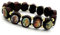 Armband alle Heiligen aus Holz mit emaillierten Bildern, 3 Stück