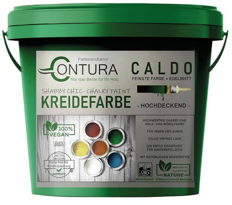 Contura BeGreen 3Kg. Kreidefarbe Shabby XL-Paintbox Chic Möbellack Lack Möbel Farbe Holzlack Natur (20 Marokko)