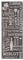 Home4You Teppich - Grau - 50 x 150 cm - mit Wein Motiven und Schriftzug