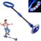 Q-WOOFF Kinder Blinkender Springring, Sport Sprungball，Faltbarer Flash Jumping Ball, Geeignet Für Geschicklichkeitsspiele Für Kinder Oder Erwachsene, Übung(Blau-1)