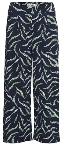 ICHI IHKATE Print PA23 Damen Stoffhose Hose 74% Polyester, 22% Viskose, 4% Elasthan Regular fit