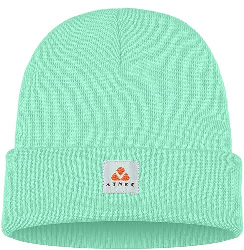 ATNKE Strick Beanie Mütze Dehnbar Weich Warm Täglich Winter Mützen mit Manschetten für Herren und Damen Geschenke/Fruit Green
