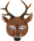 IKFIVQD Lustige Halloween-Maske, Verkleidungsmaske, Hirsch, Tier, Halloween, halbe Party, 3D, Weihnachten, realistische Cosplay-Maske, Gesicht, Latex-Kopfmaske, Anime-Maske (Braun-a, Einheitsgröße)