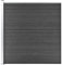 Camerina Zaunelement WPC 175x186 cm Sichtschutz Wpc Schwarz Zaunelemente Kunststoff Zaunfelder Holz