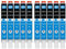 10 XXL Druckerpatronen kompatibel zu CLI-551 C Cyan für Canon PIXMA IP7250 IP8750 MG5450 MG5550 MG5650 MG6350 MG6450 MG6650 MG7150 MG7550 MX725 MX925 IX6850
