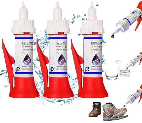 Powerful Solder Multi-Material Repair Adhesive,5210 Oil Based Glue, 5210 Glue,5210 Powerful Solder Multi-Material Repair Adhesive for Wood Furniture Shoes,Cups,50g(150g)