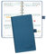 POPRUN Taschenkalender 2025 Klein 16,5 x 9 cm (Jan.2025-Dez.2025) - Kalender 2025 Klein Ringbuch mit Softcover - Terminplaner, Planer 1 Woche 2 Seite mit Kartenschlitz - Marineblau