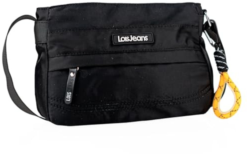 Lois - Handtasche Damen Umhängetasche Damen Klein & Stilvoll Handtasche Damen Umhängetasche Crossbody Bag Damen, Schwarz