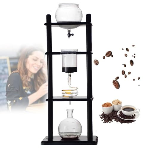 Hydravex Cold Drip Coffee Maker, Cold Brew Coffee Tower, Slow Drip Japanese Cold Brew Maker, 32 oz, Cold Brew Drip, Ice Coffee Tower for Home Commercial and Office