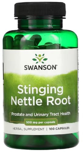 Swanson - Stinging Nettle Root | Herbal Support for Prostate and Joint Health | 500mg Capsules - 100 Count