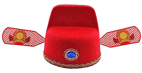 Alasum Chapeau en Feutre pour Adultes Couvre-Chef Traditionnel Chinois Accessoire de Spectacle sur Scène pour Bals