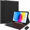 EHLCYS Funda con Teclado para iPad (A16) 11ª Generación 2025 11 Pulgadas/iPad 10ª Generación 2022 10,9 Pulgadas, con Ratón, Español Ñ Teclado Desmontable Bluetooth con Portalápices,Negro