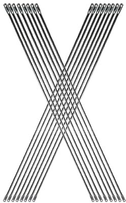 VEVOR Gerüst-Querstrebe, 1,8 m x 1,2 m, 8 Stück, massiver Karbonstahl, X-förmiges Gerüst-Sicherheitszubehör mit rostfreier und korrosionsbeständiger verzinkter Oberfläche, Silber