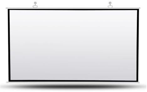 Telo Proiettore, Tipo di tenda ad alta definizione Schermo di proiezione Gancio a muro Proiettore Film Schermo Panno 60 72 84 100 pollici 16:9 per Teatro Domestico, il Cinema All'aperto(72 inches 16:9