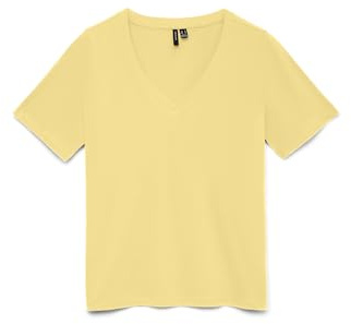 VERO MODA Damen Vmpaulina Ss V-Neck T-Shirt JRS Noos Vmpaulina Ss V-Neck T-Shirt JRS Noos (1er Pack)