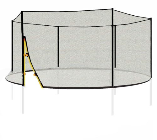 LifeStyle ProAktiv® Trampolin Sicherheitsnetz | Ø 185cm 245cm 305cm 370cm 400cm 430cm | reißfest | Schutznetz (430cm für 6 Netzstangen)