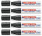 5er Sparpack Fenster/Kreidemarker edding 4090 diverse Faben zur Auswahl (Neon Sortierung) (5er Set, schwarz)