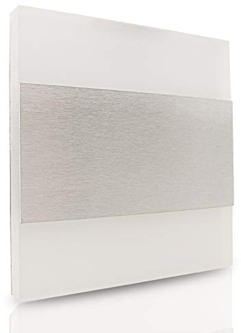 trendlights24 Escala M2 Wandeinbauleuchte Acrylglas/Edelstahl 230V LED ca. 1,3 Watt IP20 Warmweiß 3000k Wandleuchte Treppenbeleuchtung Treppenleuchte