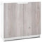 Vladon Sideboard Logan, Made in Germany, Kommode mit 2 Türen, Weiß matt/Eiche Nordic (82 x 78 x 37 cm)