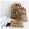 Cereals Jute Woven Bundles Coffee Bean Bags Kitchen Sundries Peas Bags Sacks Date Record Natural Burlap Bags Drawstring Reusable ((3pc,5.9 X 4.13))