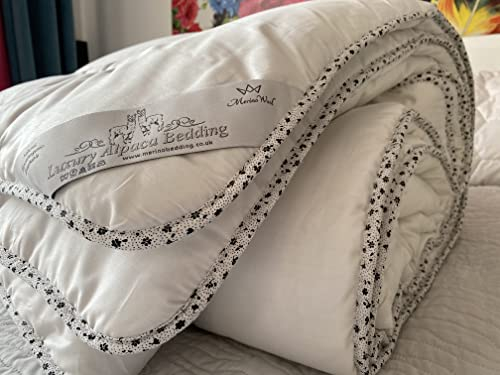 Naturalan Alpaka-Decke, Alpaka-Decke für das ganze Jahr, Füllung aus 100 % Alpakawolle , Steppdecke für den ganzjährigen Einsatz