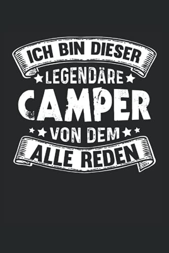 Lustiges Camper Notizbuch (liniert) Camping Legende Wohnmobil Natur