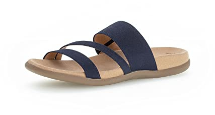 Gabor Damen Pantoletten, Frauen Slip On,Best Fitting,Slipper,Slides,Slip-ons,Backless Slipper,Mules,Gartenschuhe,Nightblue,42 EU / 8 UK