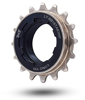 DRIFT MANIAC Roue Libre de vélo à Vitesse Unique 16t Compatible avec Le Volant d'inertie de Type 1/2 x3/32, pignon à Dents en Nickel