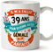 Mugffins Mug/Tasse Joyeux 39 Anniversaire - IL M'A FALLU 39 ANS POUR DEVENIR AUSSI GENIALE - Cadeau Original pour Homme et Femme