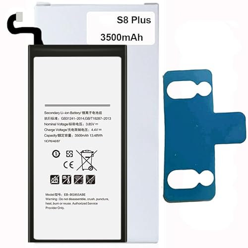 Battery for Samsung Phone Includes Battery Stickers【12 Month Warranty】 (Galaxy S8 Plus)