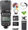 Godox V850II V850 Flash for Sony Canon Nikon Pentax Fuji Olympus Panasonic GN60 2.4G 1/8000s HSS 650 Full-Power Flashes 2000mAh Li-ion Battery 1.5s Recycle Time Camera Speedlight Speedlite (NO TTL)