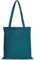 TEXXILLA Baumwolltasche - OEKO-TEX 100 zertifiziert | mit zwei langen Henkeln | 38x42cm | Jutebeutel | Einkaufstasche | unbedruckt, Farbe:petrol