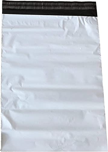 100 Stück Folienversandbeutel Versandbeutel Versandtasche 50x60cm, Weiß mit selbstklebend, Extra groß, Extra Dick