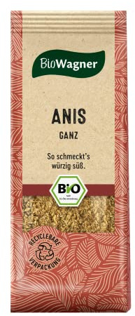 BioWagner - Bio Anissamen | 40 g im Beutel | Ideales Gewürz für Brot, Gebäck oder Kompott | Naturbelasse Bio-Zutaten