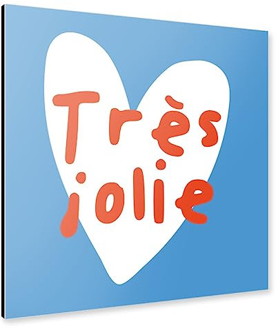 artboxONE Alu-Print 30x30 cm Tres Jolie von Künstler OHKIMIKO