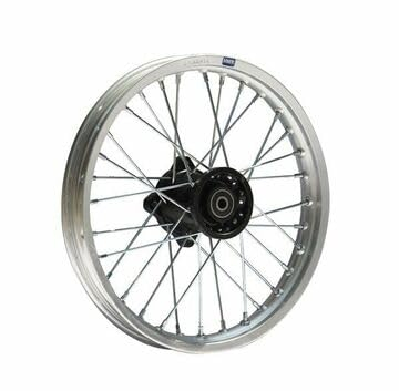 HMParts Cerchio in alluminio anodizzato da 14 pollici anteriore tipo 2, adatto per quasi tutti i modelli con asse da 15 mm, Dirt Bike, Pit Bike, XMOTOS, Motocross (argento)