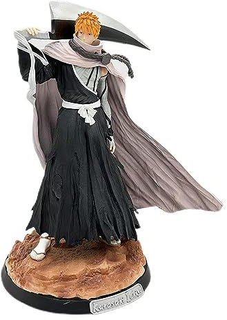 EyLuL 34cm mit Bleach Ichigo Kurosaki Anime Figur zum Geburtstag Geschenk für Kinder PVC Spielzeug Modell Ornamente