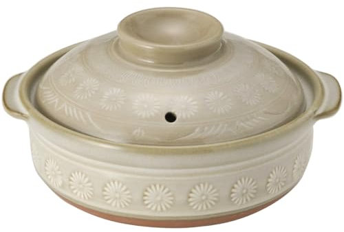 TIKUSAN Donabe Hot Pot japonais Banko Ware fabriqué au Japon (6 Go (887,2 ml))