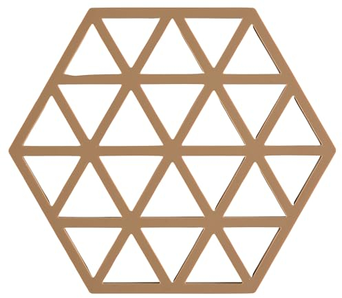 Zone Denmark Triangles Topfuntersetzer/Untersetzer für Töpfe, Silikon, 16 x 14 cm, terrakotta