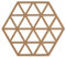 Zone Denmark Triangles Topfuntersetzer/Untersetzer für Töpfe, Silikon, 16 x 14 cm, terrakotta