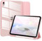 Hülle kompatibel mit iPad 10. Gen 2022 10.9’‘,stoßfeste durchsichtige Hartschalenhülle mit Stifthalter,Tablet-Hülle für iPad 10. Gen 10.9’’ mit automatischem Wake/Sleep,Rosa