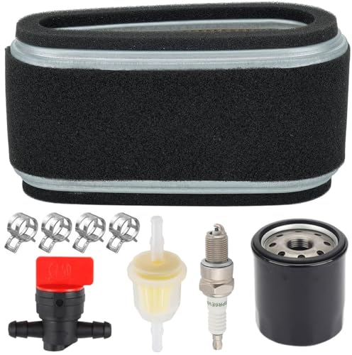 ZAMDOE FC420V Luftfilter-Set für Kawasaki FC420V FC400V FC401V 14 PS 4 Takt Motor für John D-eere LX170 LX175 LX240 LX245 LX172 LX176 GT242 Rasenmäher, ersetzt AM104560 11013–2141 11013–2110 M97211