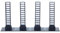 Overdrive-Racing Stützen für Carrera Digital 124/132 / EVO - Schwarz - Kurven Geraden Brücken Überfahrten, Stützensystem:Set 4 - Stützen Größe L