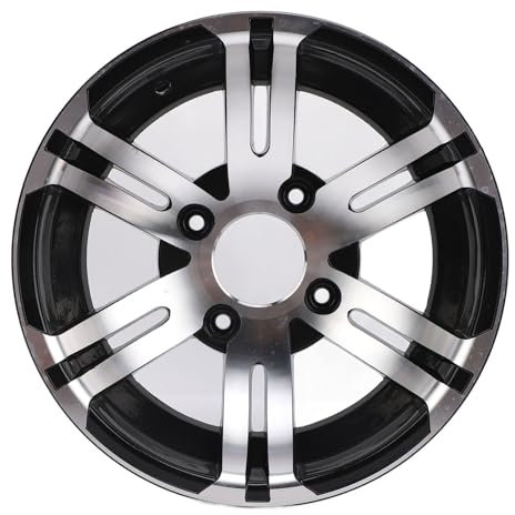 Llanta de Rueda ATV, Cubo de Llanta de Rueda ATV de 12 Pulgadas, Aleación de Aluminio, Reemplazo Resistente de Alta Resistencia para Quad, Go Kart, Carrito de Golf, Vehículo(Rueda Delantera)