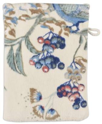Pip Studio Secret Garden Waschhandschuh whiteblue 16x22cm (1 Stück)